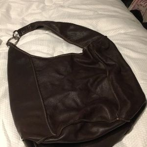 Brown leather med/large purse